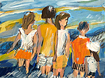 Am Meer - Sigrid Palmer Malerei Kunst Künstlerin painting art artist Frankfurt