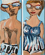 Am Meer - Sigrid Palmer Malerei Kunst Künstlerin painting art artist Frankfurt